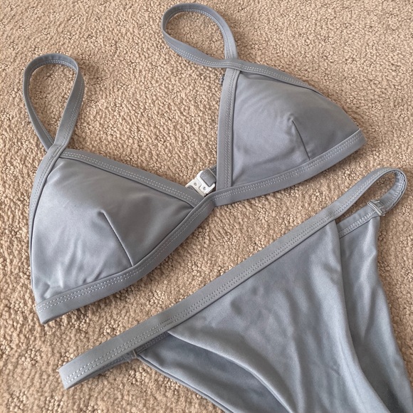 Grey 2 Piece Bikini - Picture 2 of 4